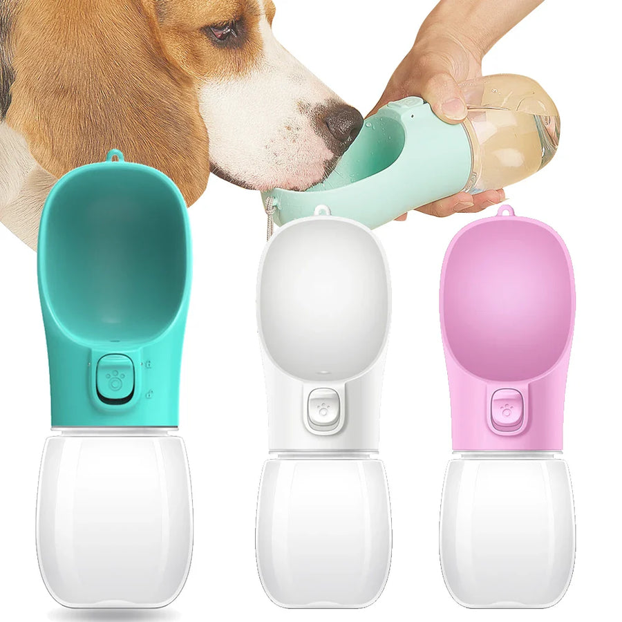 Botella de Agua Portátil para Perros,, Antifugas, Ideal para Paseos y Actividades al Aire Libre